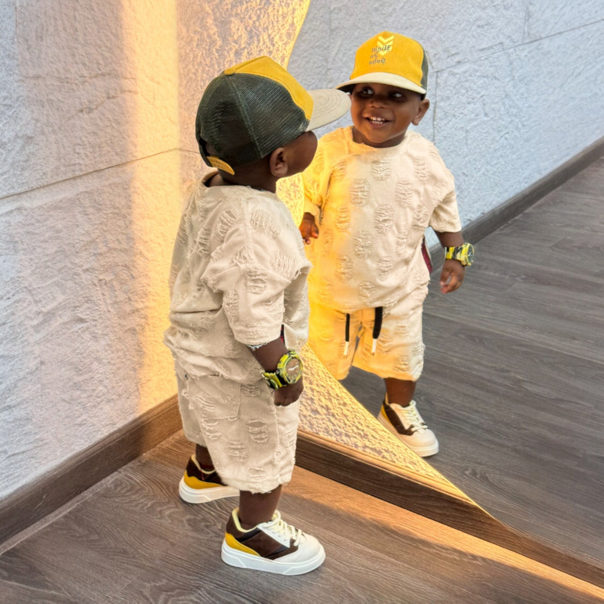 Total look desgast (conjunto) niño