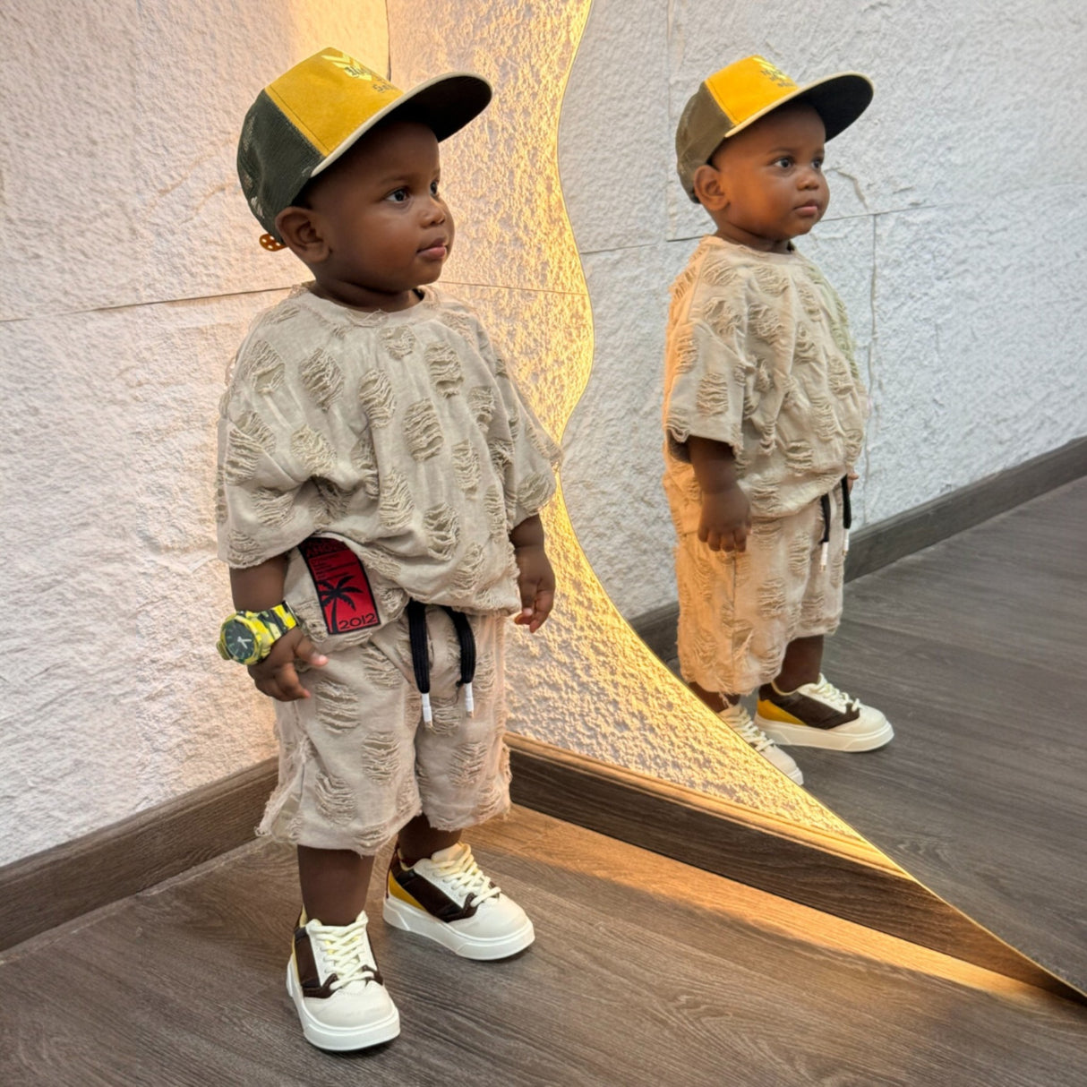 Total look desgast (conjunto) niño