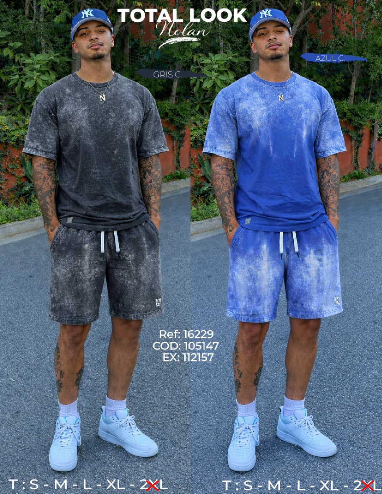 total look nolan collage hombre