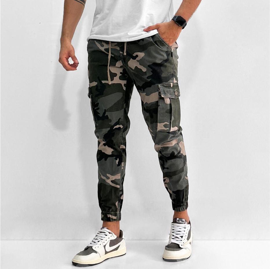 Jogger cargo militar hombre