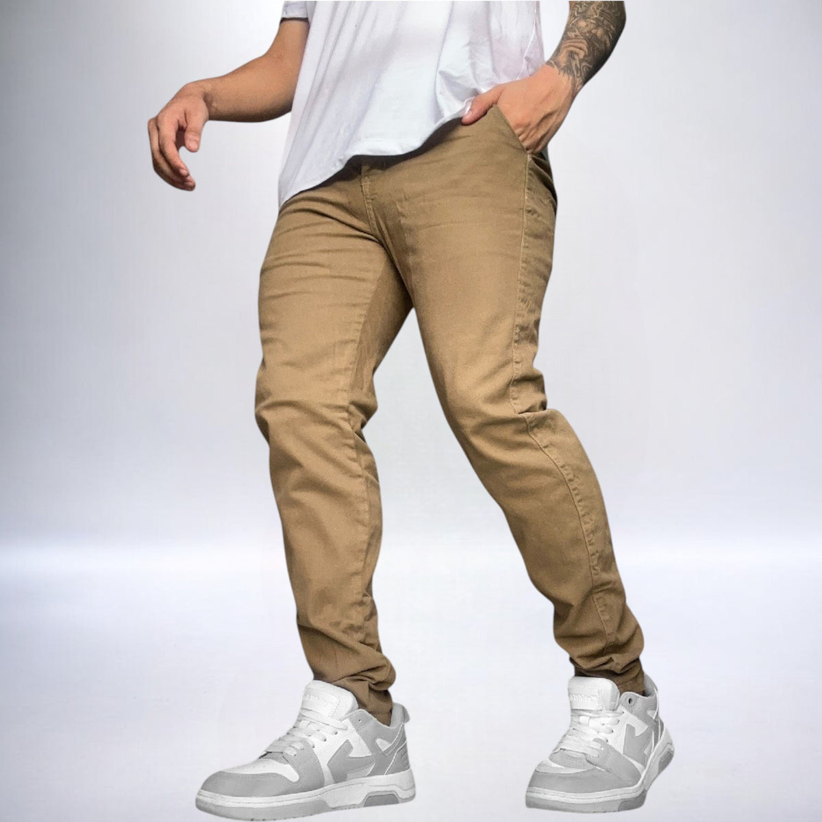 Pantalon en drill skinny