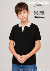 camibuso lior negro niño