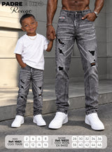 jean regular cut  Rouge padre e hijo