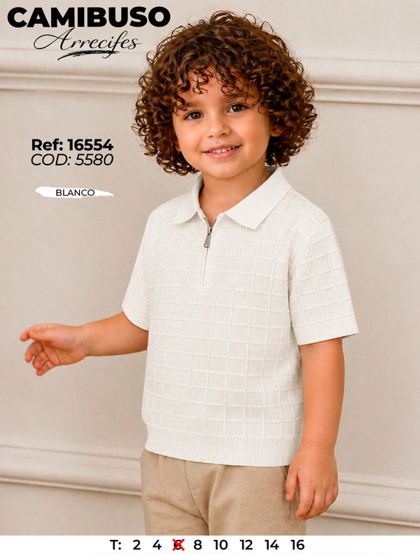 camibuso arrecifes blanco niño