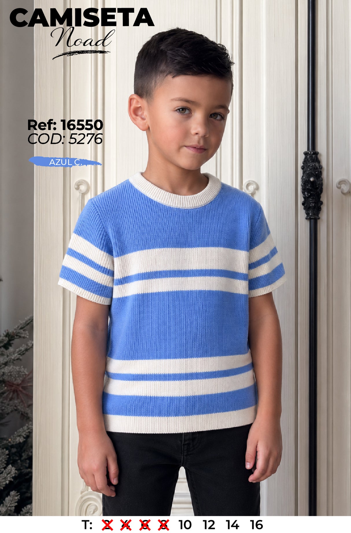 camibuso noad azul c niño