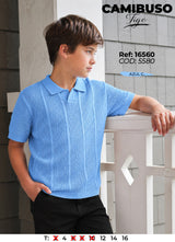 camibuso tigo azul c niño