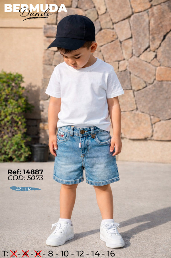 bermuda danilo azul m niño