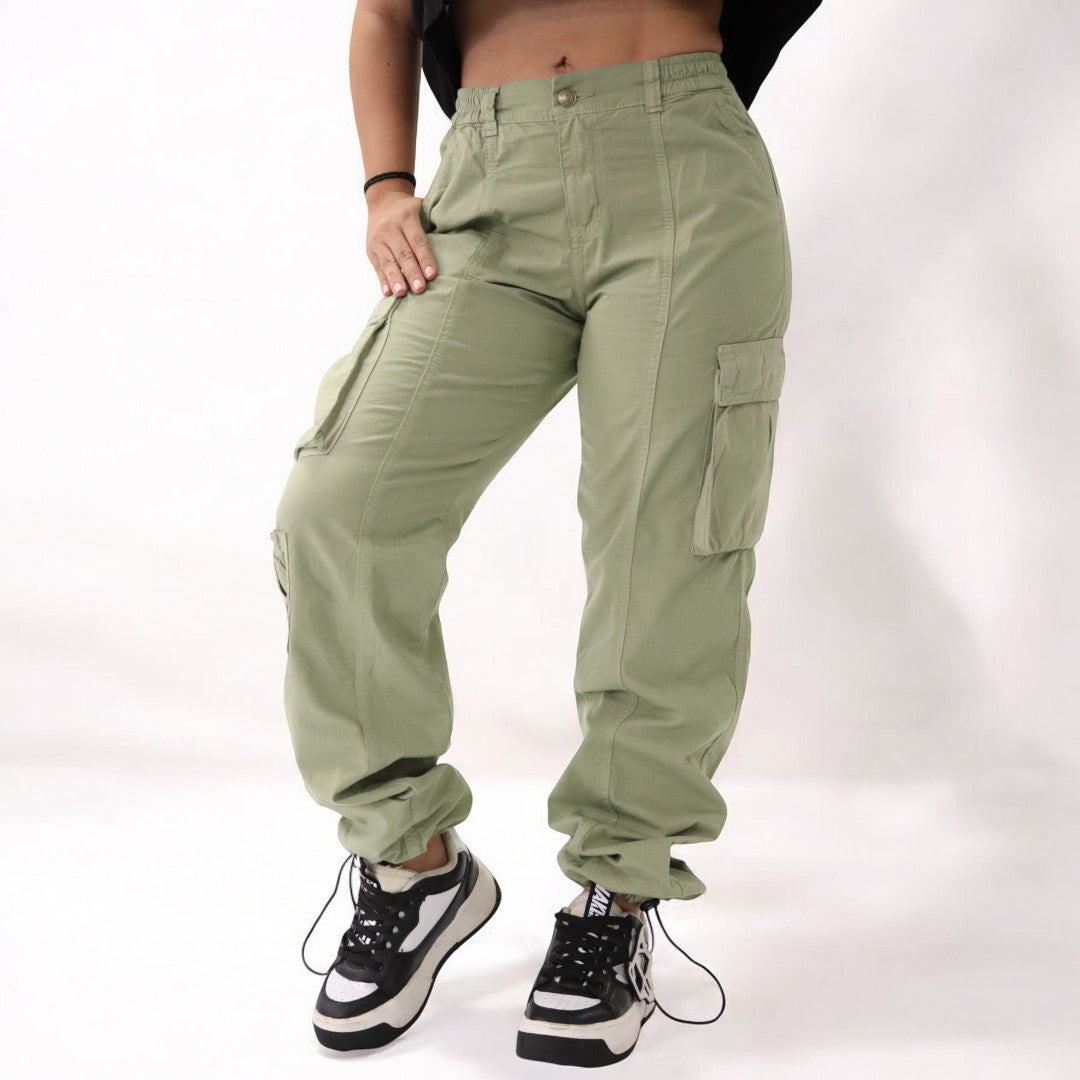Pantalon cargo litchi