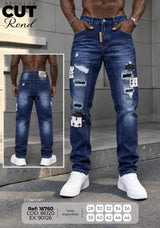 jean cut rond regular hombre