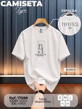 Camiseta type hombre hand