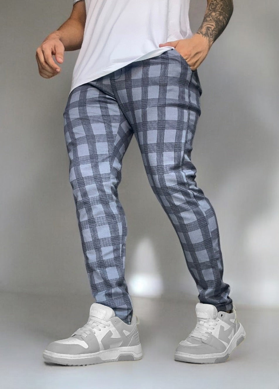 Pantalon a cuadros para hombre