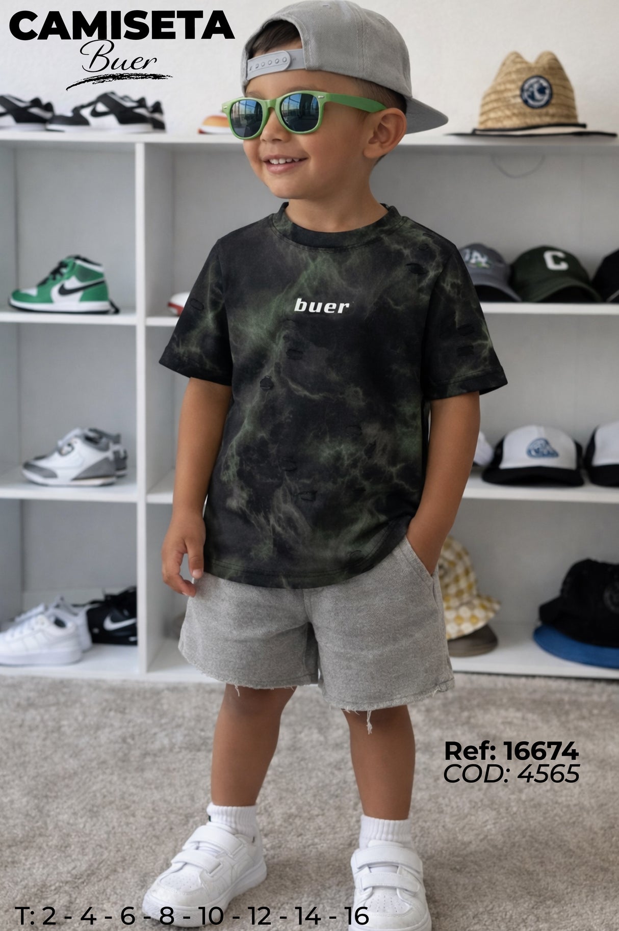 camiseta buer niño