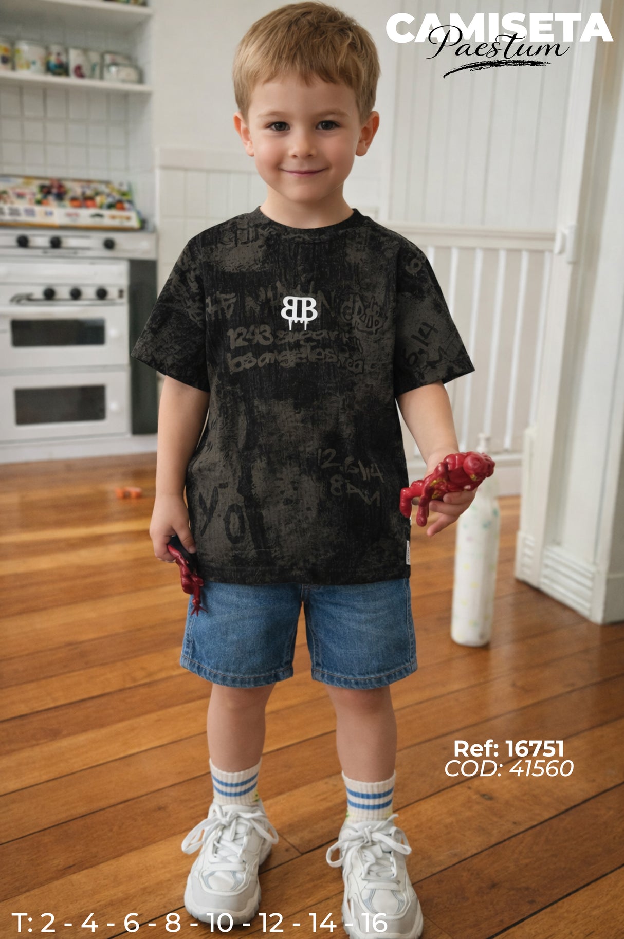 camiseta paestum niño
