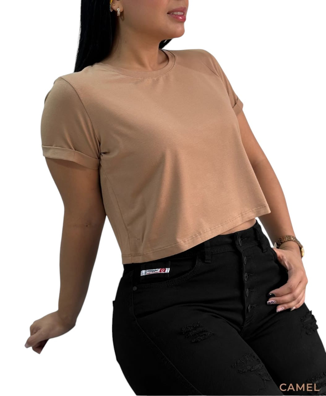 Camiseta corta para dama