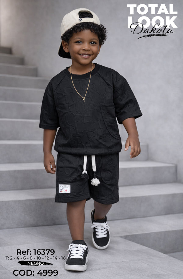 total look dakota negro niño