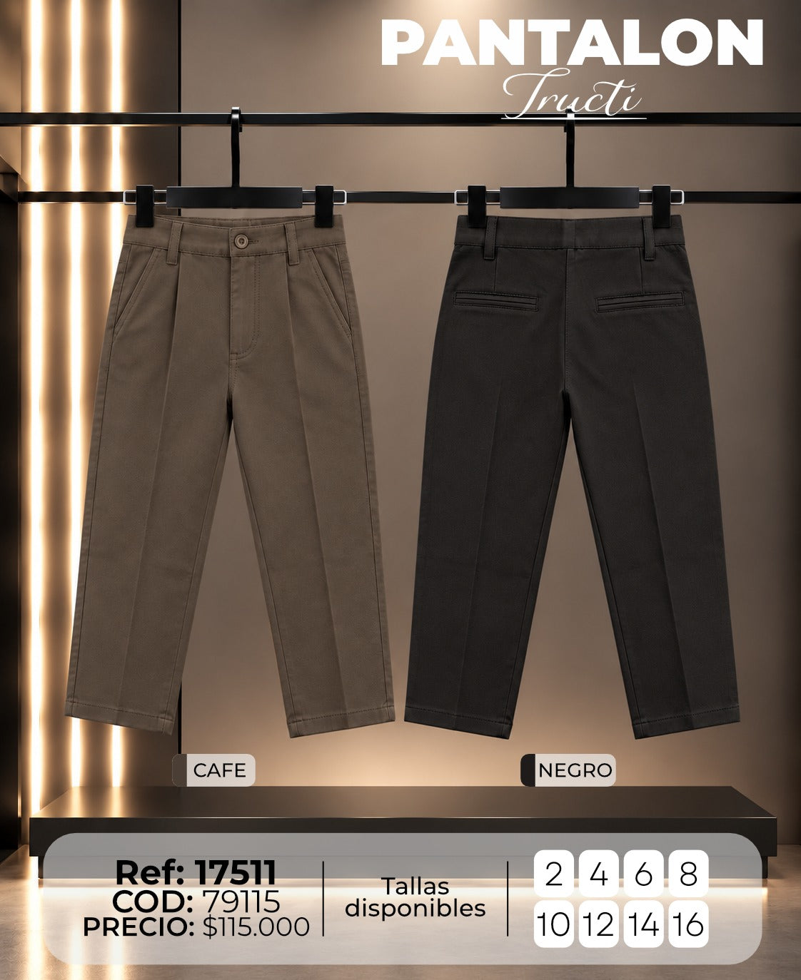 Pantalon tructi niño