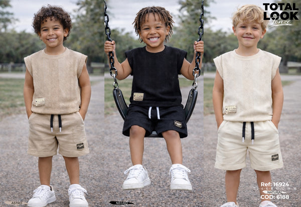 total look fonze collage niño