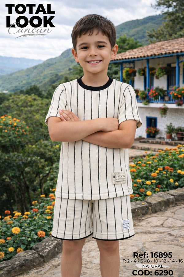 total look cancun natural niño
