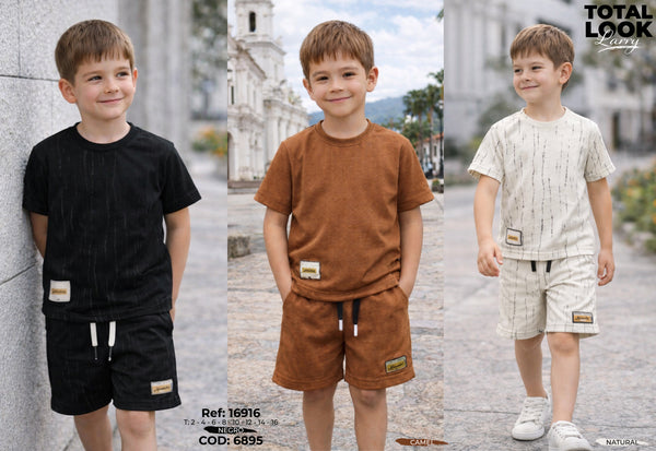 total look larry collage niño