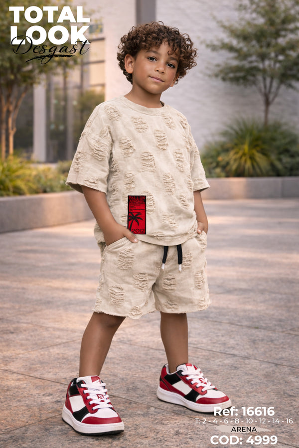 total look desgast arena niño