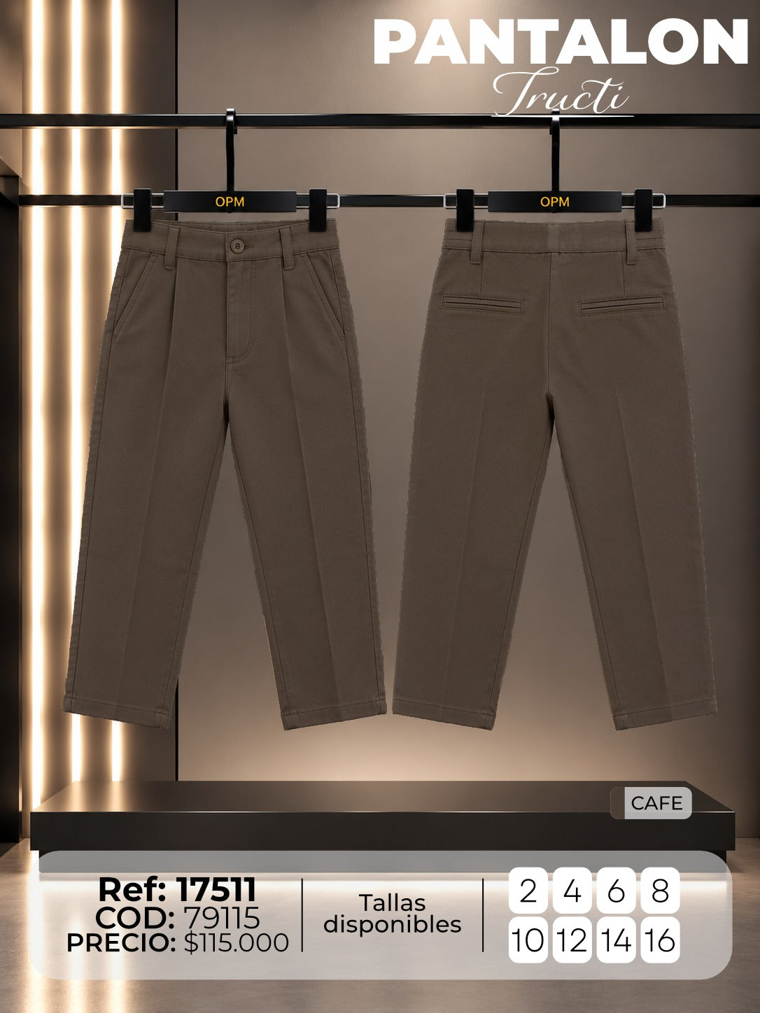 Pantalon tructi niño