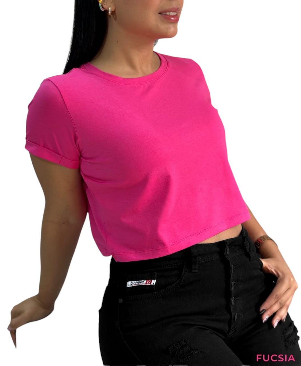 Camiseta corta para dama