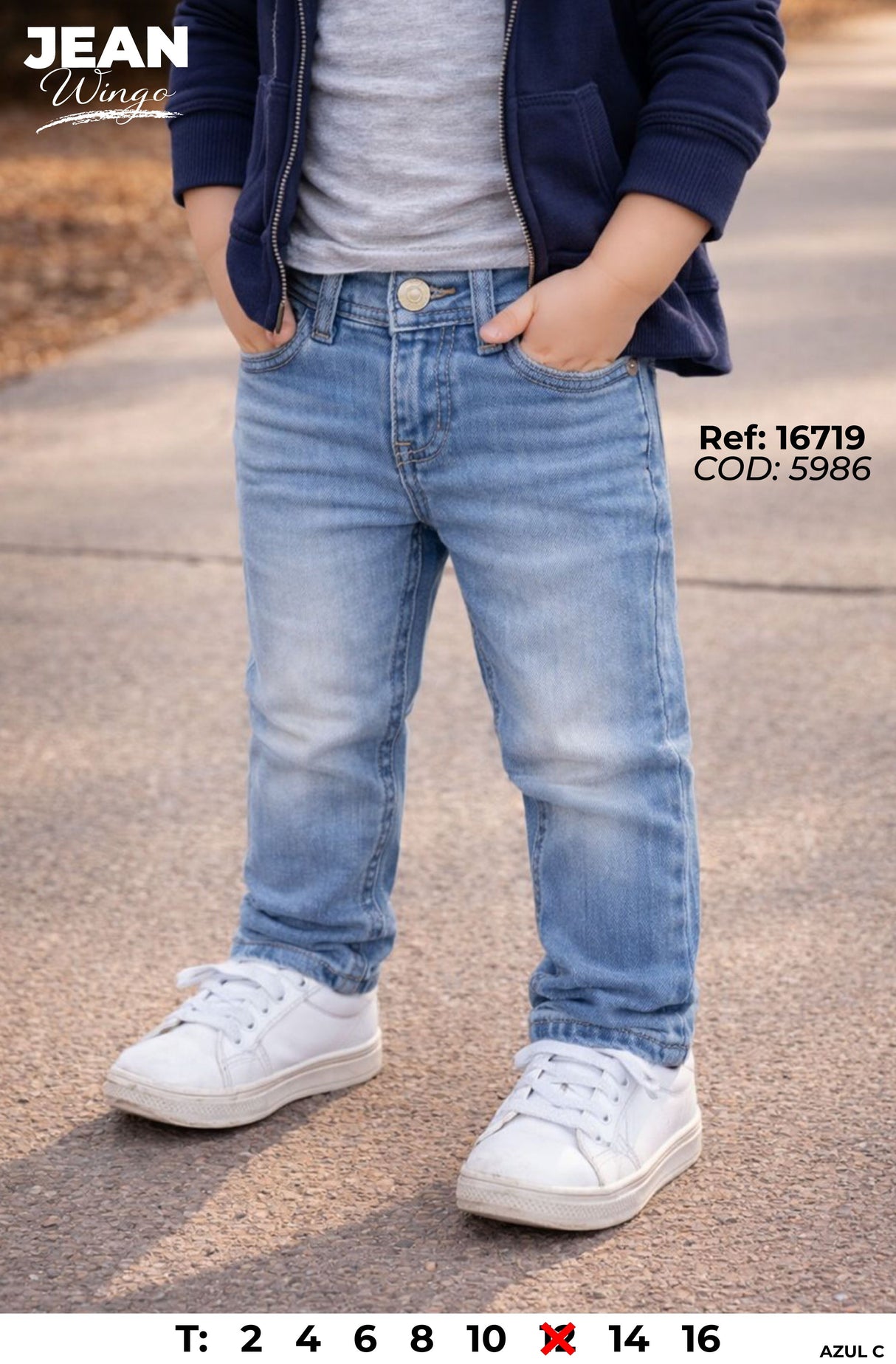 jean wingo azul c niño