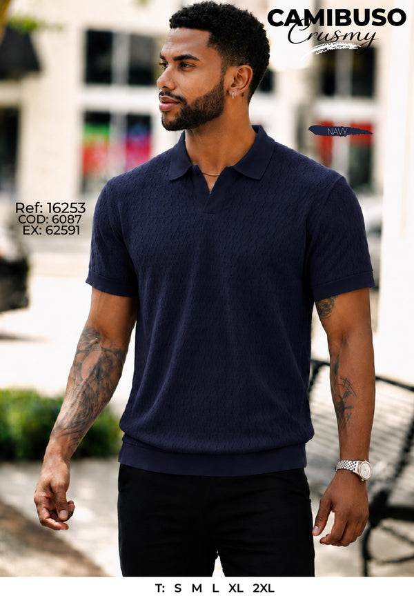 camibuso crusmy navy hombre