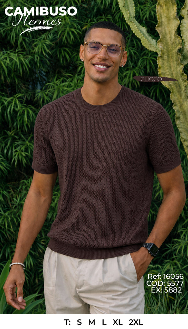Camibuso hermes choco hombre