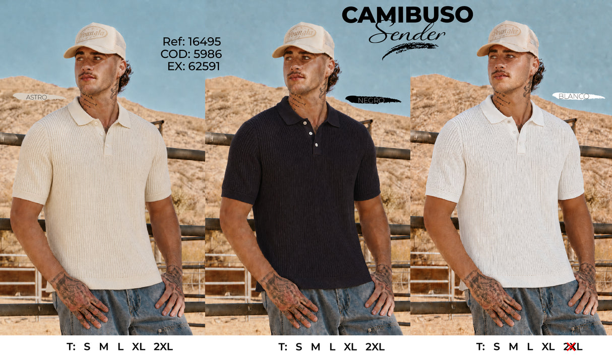 camibuso sender collage hombre