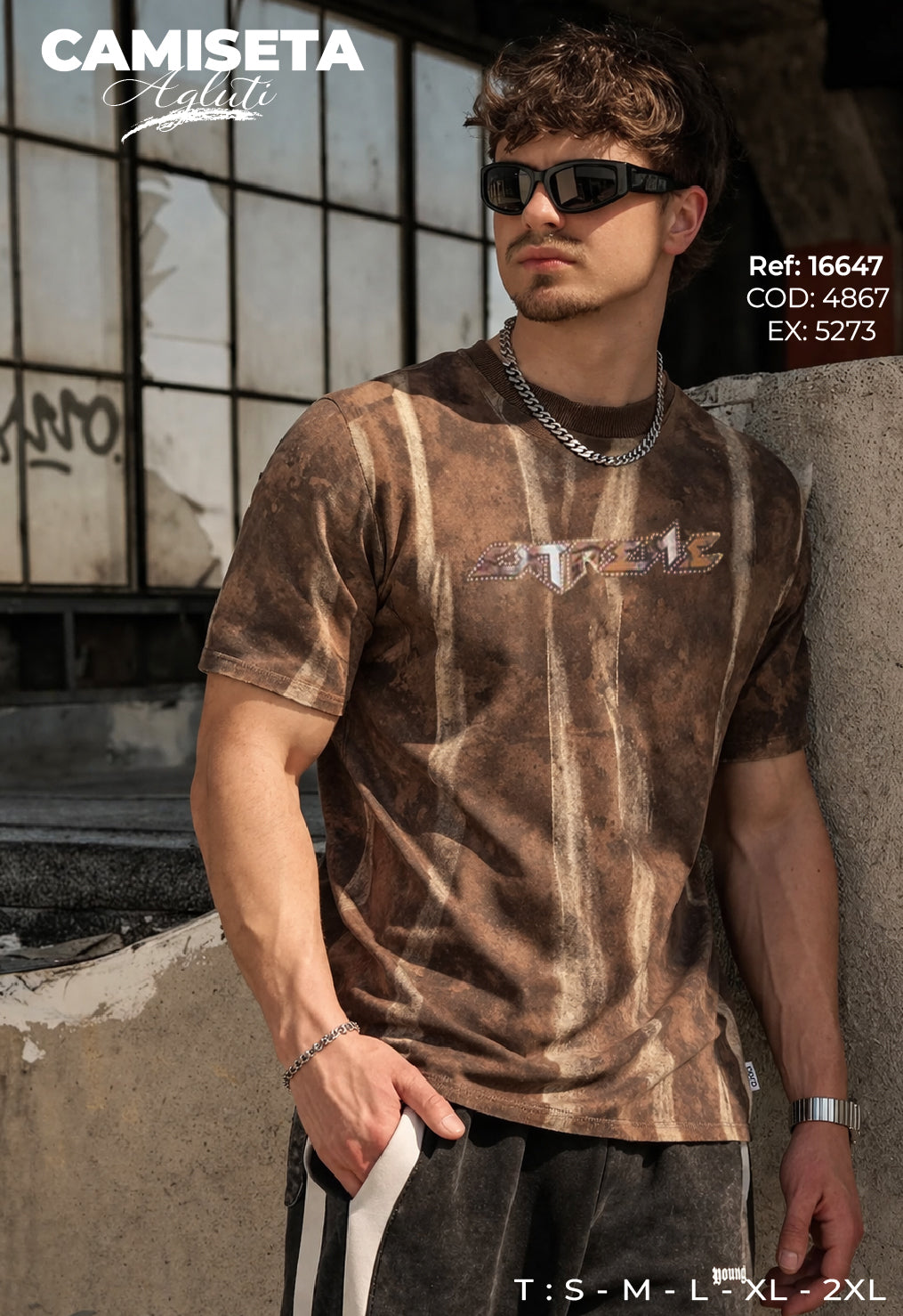 camiseta agluti hombre