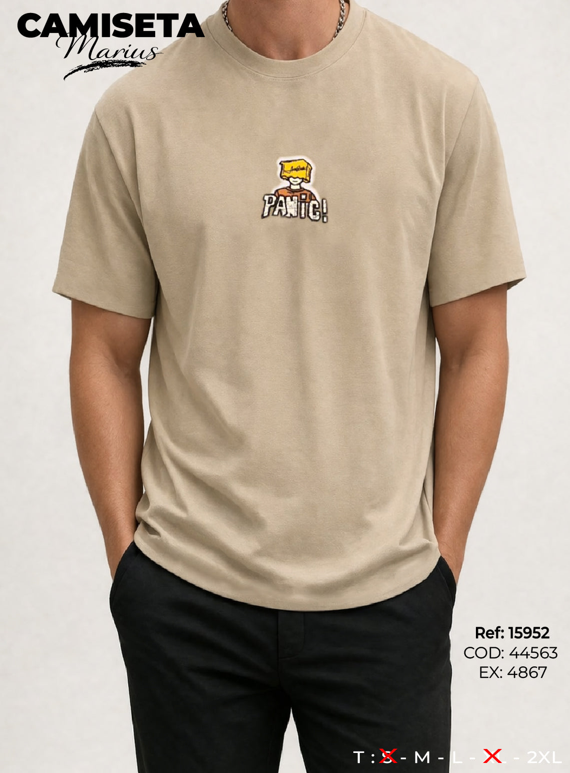 camiseta marius hombre