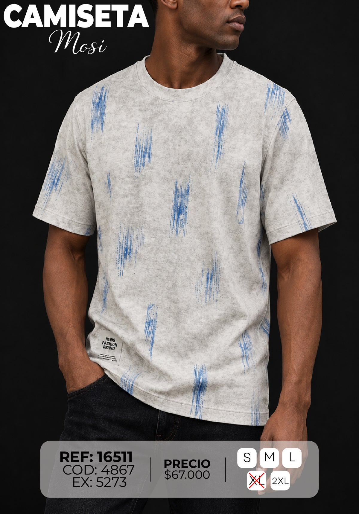 camiseta mosi hombre