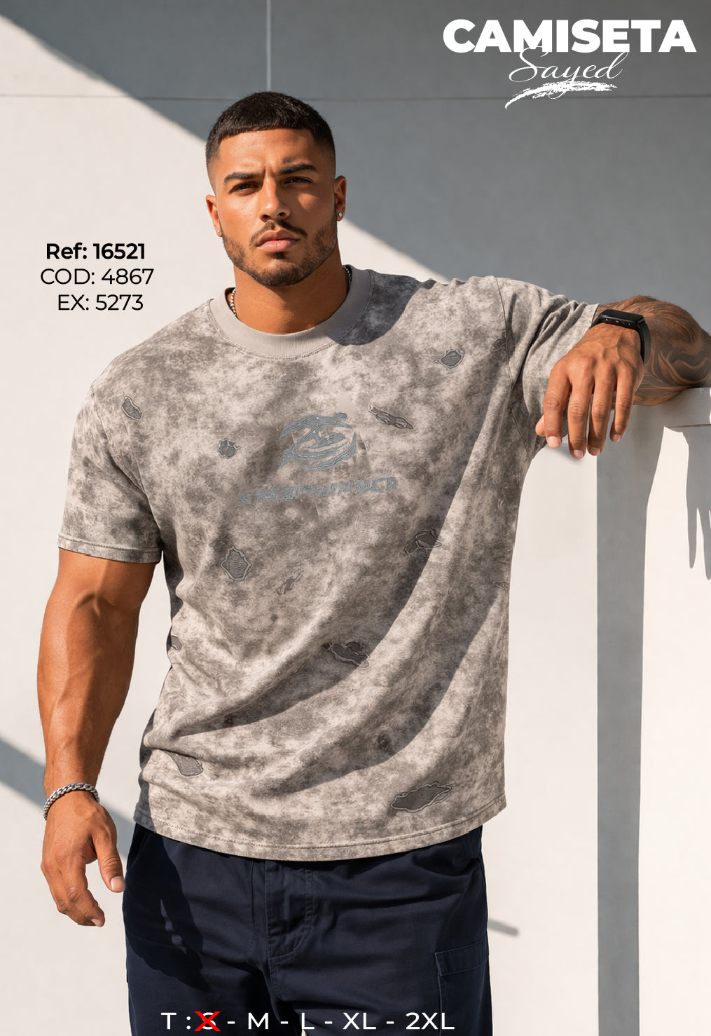 camiseta sayed hombre