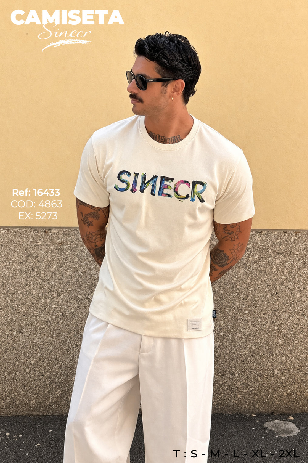 camiseta sinecr hombre