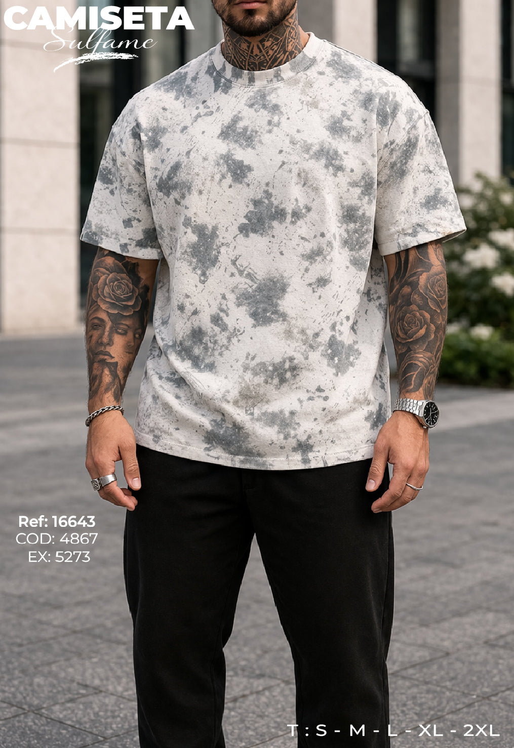 camiseta sulfame hombre
