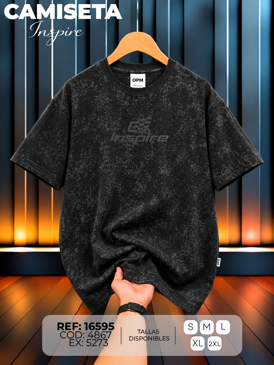 camiseta inspire hand