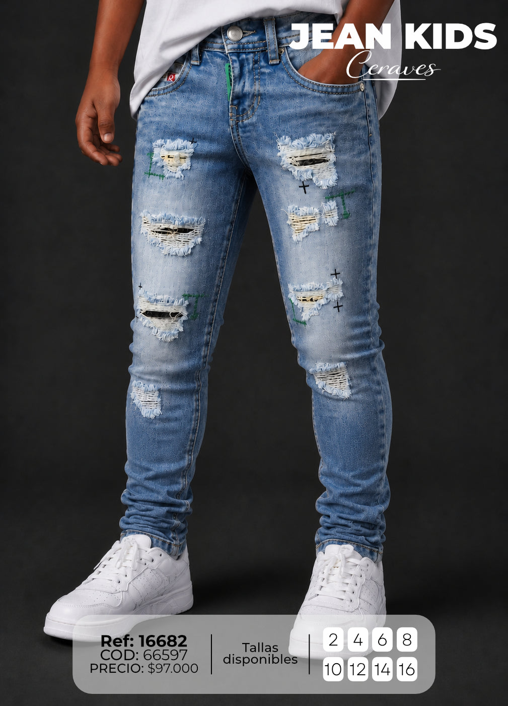Jean regular Ceraves niño