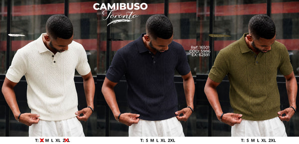 Camibuso toronto collage hombre