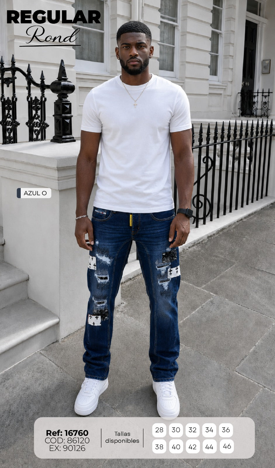 jean regula Rond hombre