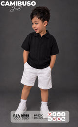camibuso joel negro niño