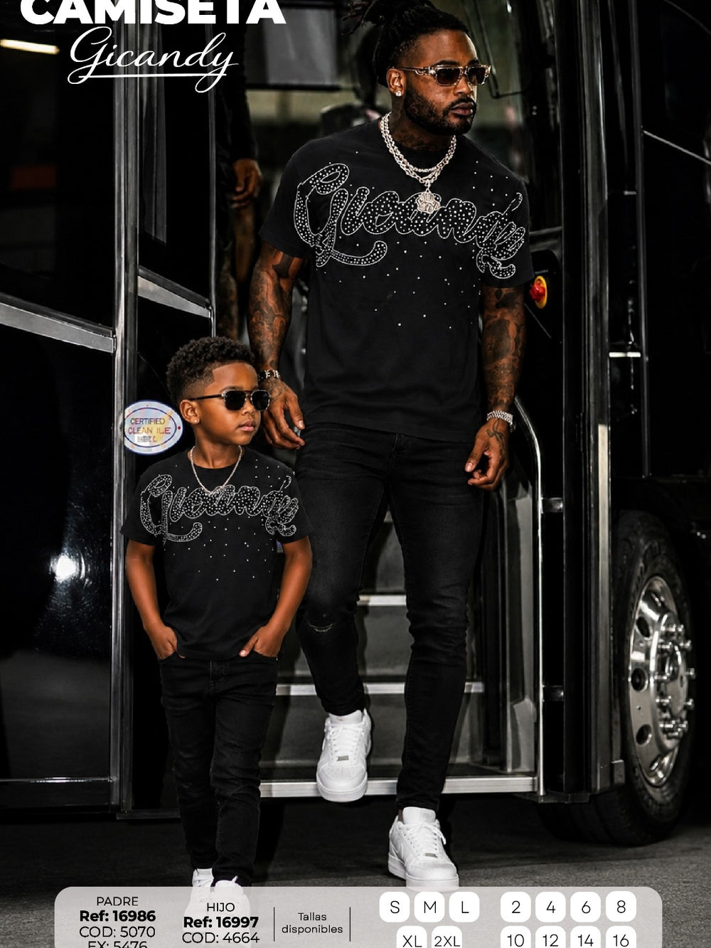 Camiseta gicandy padre e hijo