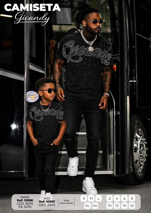 Camiseta gicandy padre e hijo