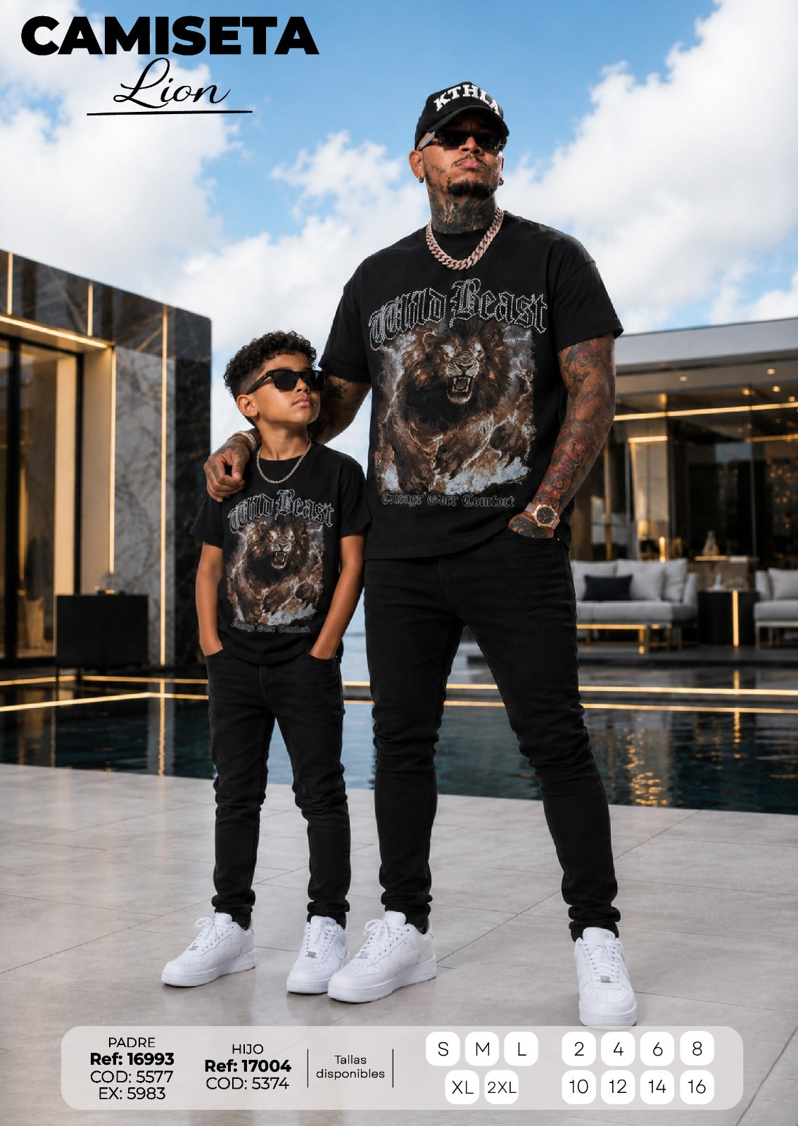 Camiseta lion papa e hijo