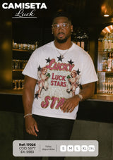 Camiseta luck hombre