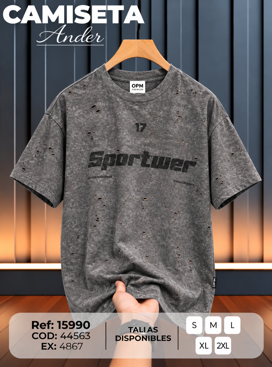 camiseta ander hombre