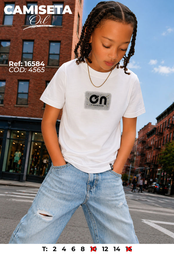 camiseta oil niño