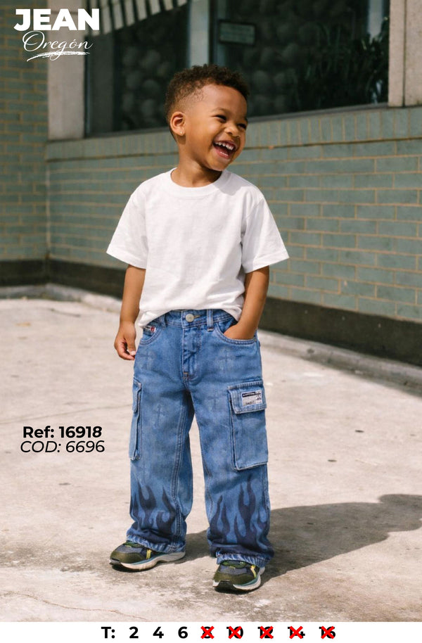 jean oregon azul c niño