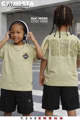 camiseta mountain niño