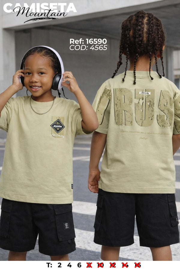 camiseta mountain niño